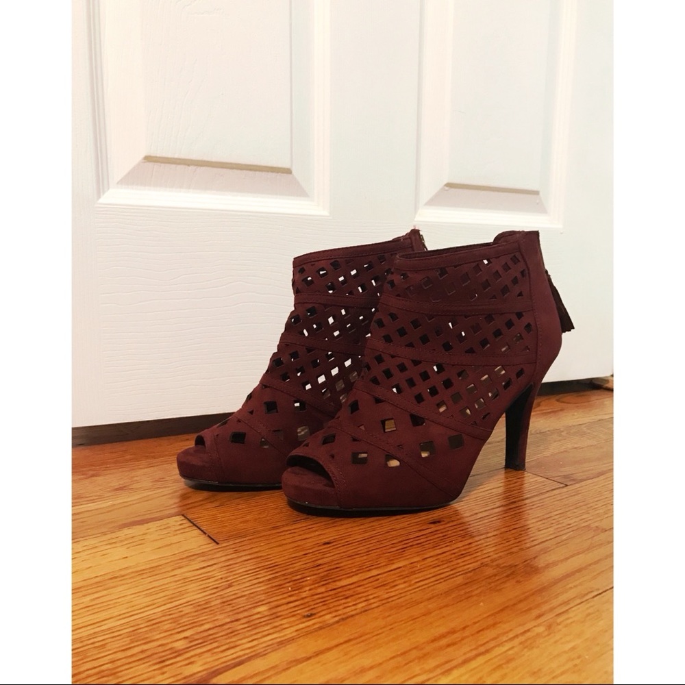 Wine colored heels